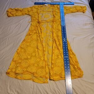 Ember Brand Flowy Size Small Swimsuit Cover Sunshine Yellow